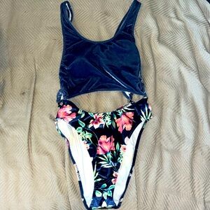 Victoria’s Secret one piece cut out velvet bathing suit